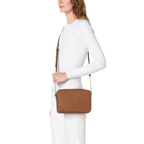 michael kors jet set saffiano large|Michael Kors saffiano crossbody.